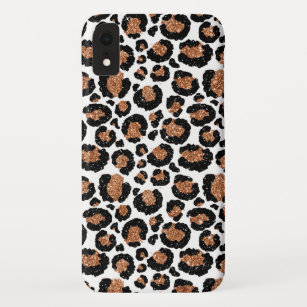 Spaß-Weiß und Goldfolien-Gepard-Muster Case-Mate iPhone Hülle