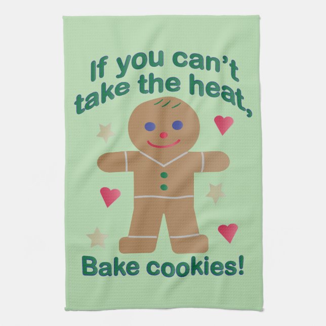 Spaß "Wenn du nicht die Hitze nehmen kannst" Lebku Geschirrtuch (Vertikal)
