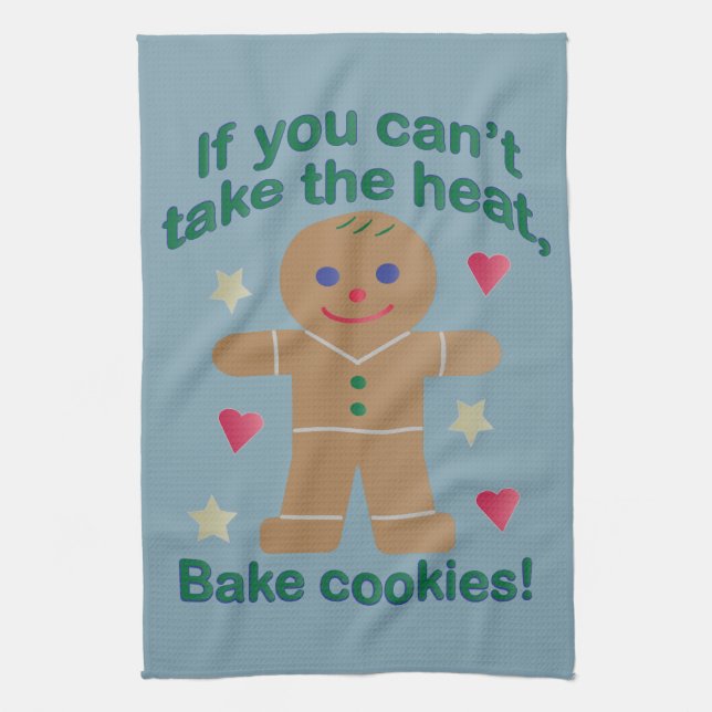 Spaß "Wenn du nicht die Hitze nehmen kannst" Lebku Geschirrtuch (Vertikal)