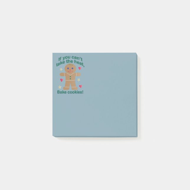 Spaß "Wenn du nicht die Hitze nehmen kannst" Lebku Post-it Klebezettel (Vorderseite)