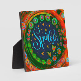 Spaß Whimsical Niedlich Sparkle Kids Inspirivity E Fotoplatte