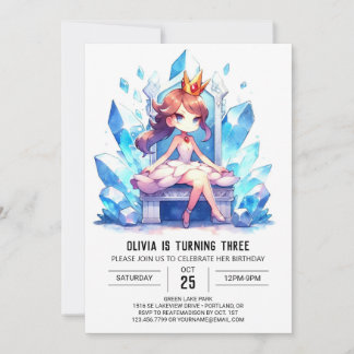 Spaß Whimsical Princess Geburtstag Einladung