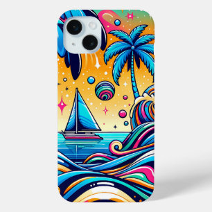 Spaß Whimsical Psychedelic Sailboat Case-Mate iPhone Hülle