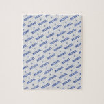 Spaß Wiederholung Name mit Sternen Blau & Grau Puzzle<br><div class="desc">Dieses Rätsel ist das perfekte Spielzeug, um ihm behalten, dass er an langen Tagen unterhalten wird, wenn er im Inneren feststeckt. Mit seinem Namen, der sich in einem diagonalen Muster wiederholt und sich mit Sternen auf grauem Hintergrund abwechselt, macht er einen Spaß, aber er ist schwer zu lösen. Spaß und...</div>