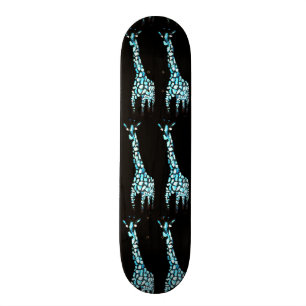 Spaß-wildes Tier-abstrakte Giraffen-Kunst Skateboard