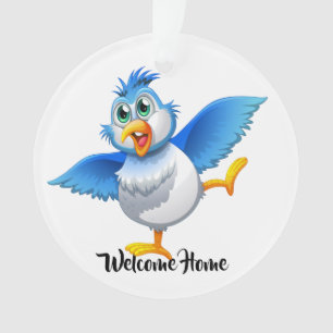 Spaß Willkommen Zuhause Bluebird of Happiness Ornament
