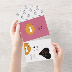 Spaß wirst du meine sein? Puffer-Liebe + Valentink All In One Einladung