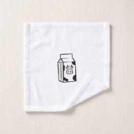 Spaß-Wischtuch, Flanell, Kuhkarton, Milch-Karton Waschlappen