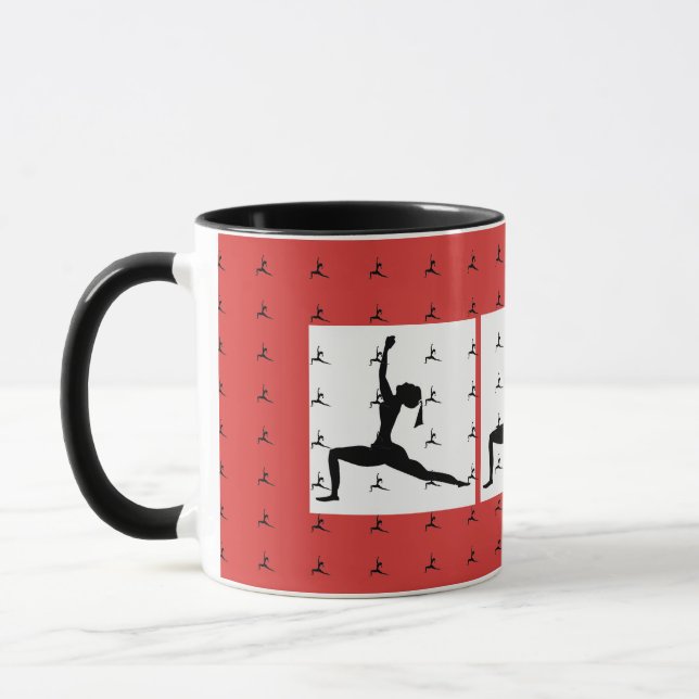 Spaß Yoga Designs Red Combo Kaffee Tasse/ Cup Tasse (Links)