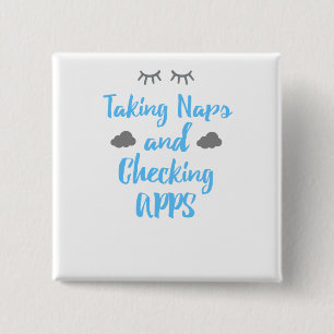 Spaß-Zellen-Telefon-Spaß, der Nickerchen nimmt und Button