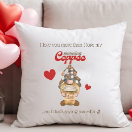 Spaß Zitat Gnome Kaffee Funny Valentinstag Geschen Kissen
