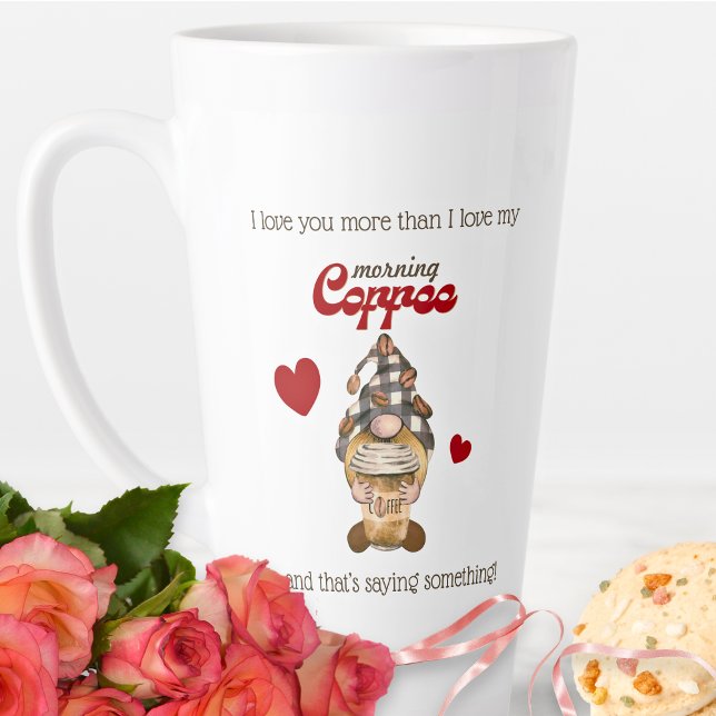 Spaß Zitat Gnome Kaffee Funny Valentinstag Geschen Milchtasse (Von Creator hochgeladen)