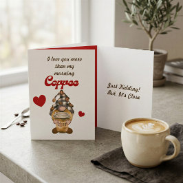 Spaß Zitat Niedlicher Kaffee Funny Valentinstag Karte