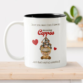 Spaß Zitat Niedlicher Kaffee Funny Valentinstag Zweifarbige Tasse