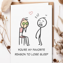 Spaß Zitat Stickman Facial Funny Valentinstag