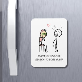Spaß Zitat Stickman Facial Funny Valentinstag Magnet