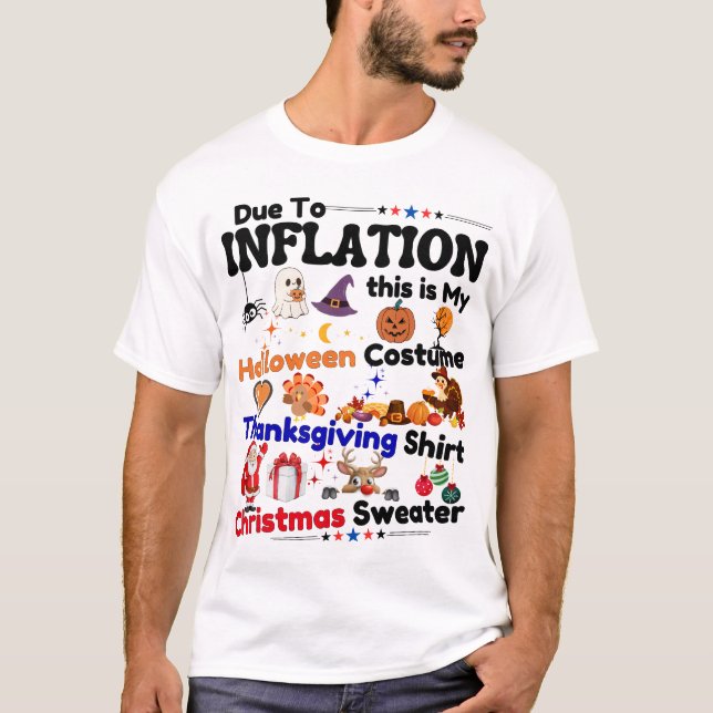 Spaß Zitat wegen InflationsHalloween niedliche Spo T-Shirt (Vorderseite)
