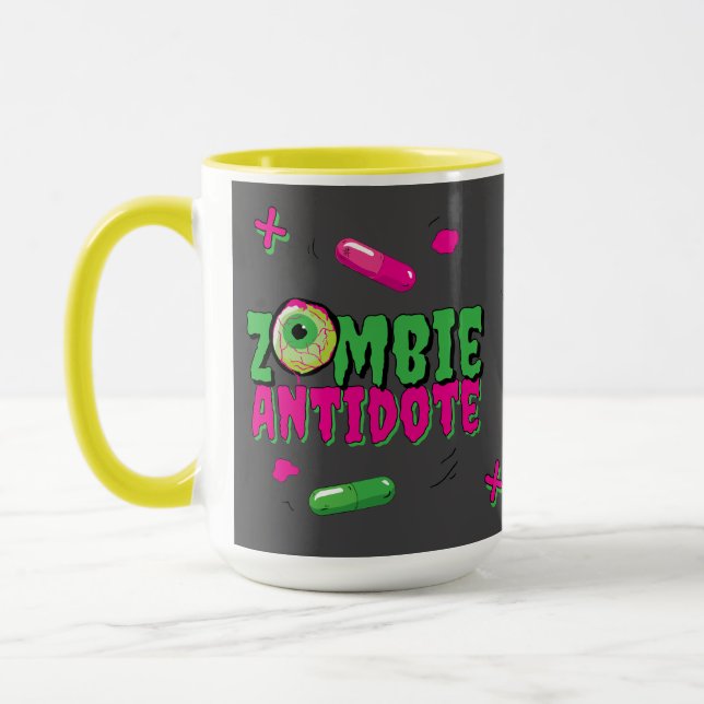 Spaß Zombie Antidote. Shhh.. Zombie Bevor ... Tasse (Links)