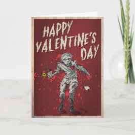 Spaß Zombievalentines Tages Feiertagskarte