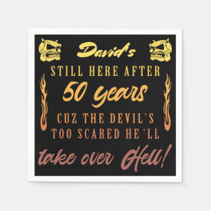 Spaß zum 50. Geburtstag von Männern Serviette