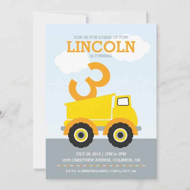 Spaß zum Geburtstag Einladung (Vorderseite)