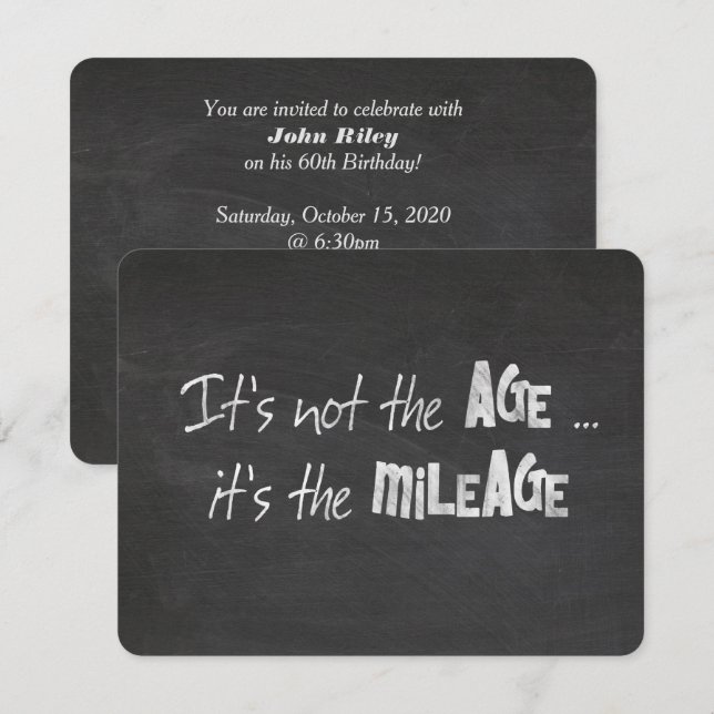 Spaß zum Geburtstag Einladung (Vorne/Hinten)