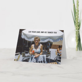 Spaß zum Geburtstag für sie Karte