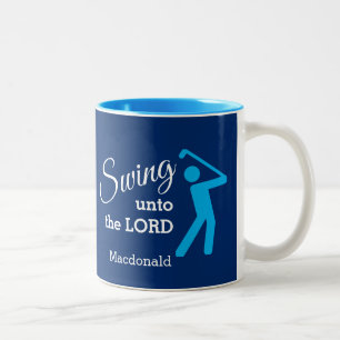 Spaß zum Personalisierten BLAUE-Golf Zweifarbige Tasse