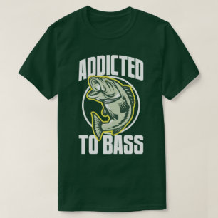 Spaß zum T-Shirt "Bass Funny Angling"