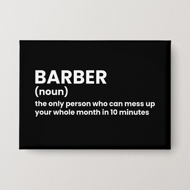 Spaß zur Barberdefinition Button (Vorderseite)