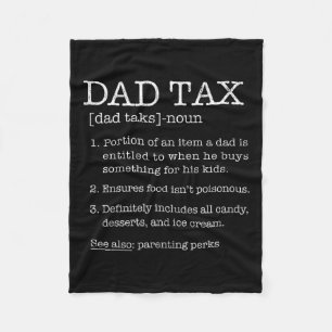Spaß zur Steuerdefinition Joke Best Daddy Pater Hu Fleecedecke