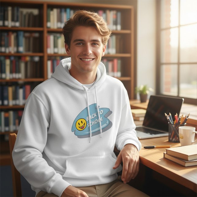 Spaß zurück zum Smiley der Schule Hoodie (Von Creator hochgeladen)