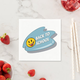 Spaß zurück zum Smiley der Schule Serviette