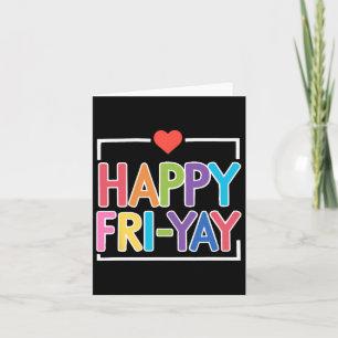 Spaß zurück zur Schulkollektion Frohes Fri-yay Fun Karte