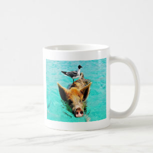 Spaß zusammen staniel Cayschwimmenschwein-Seemöw Kaffeetasse