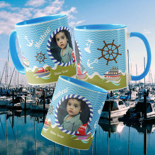 Spaßboote Foto Grün Blau Tasse