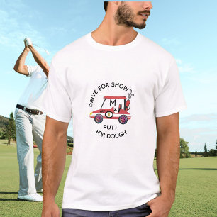 Spaßfahrt für die Show Rotes Cart Monogramm T-Shirt