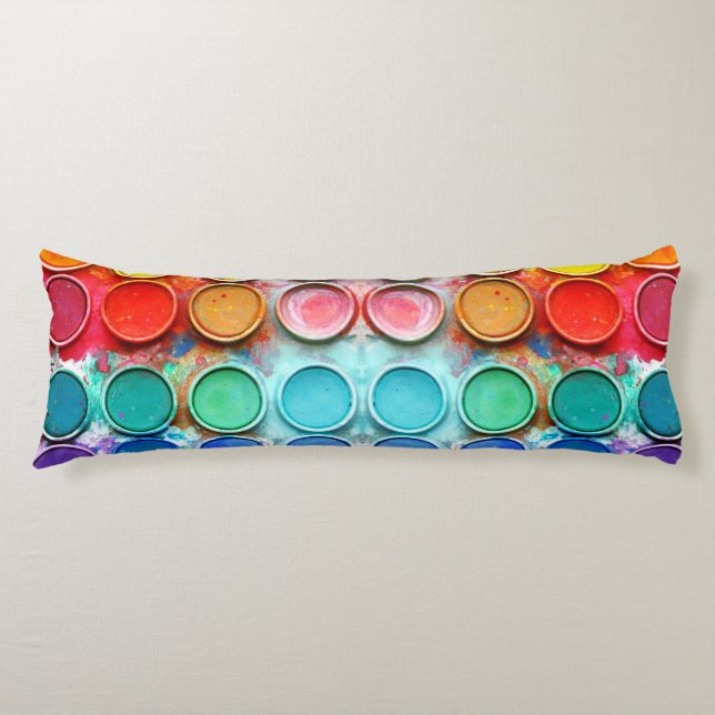 Spaßfarben-Farbkasten Seitenschläferkissen (Vorderseite)