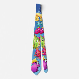 Spaßfisch-Cartoon-Krawatte Krawatte
