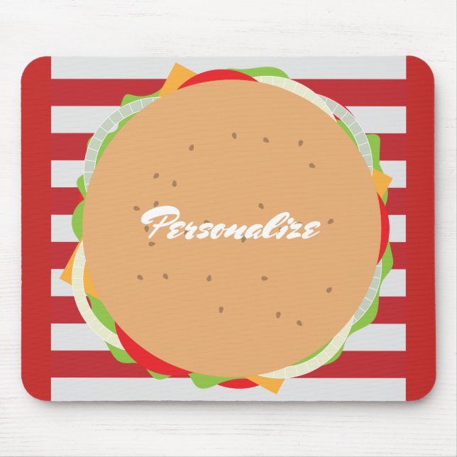Spaßhamburger mousepad (Vorne)