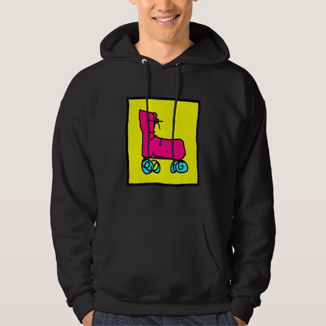 Spaßige Bunte Rollschuhe Hoodie (Vorderseite)