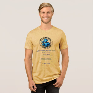 Spaßige Farben widerstehen - Realitätsroboter Tri-Blend Shirt