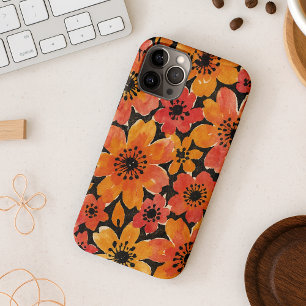 Spaßige farbenfrohe zarte Wasserfarben Blumen Case-Mate iPhone Hülle