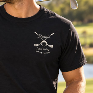 Spaßige Golf-Junggesellenparty Letzter Schwung vor T-Shirt