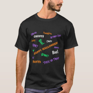 Spaßige, gruselige anpassbare Frohes Halloween T-Shirt