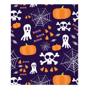 Spaßige gruselige Halloween-Figuren Fotodruck