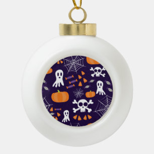 Spaßige gruselige Halloween-Figuren Keramik Kugel-Ornament