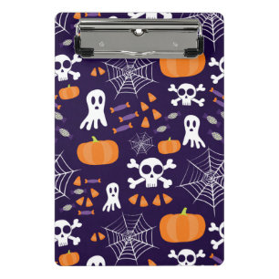 Spaßige gruselige Halloween-Figuren Mini Klemmbrett