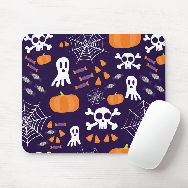 Spaßige gruselige Halloween-Figuren Mousepad (Mit Mouse)