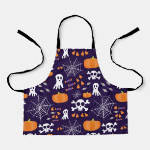 Spaßige gruselige Halloween-Figuren Schürze